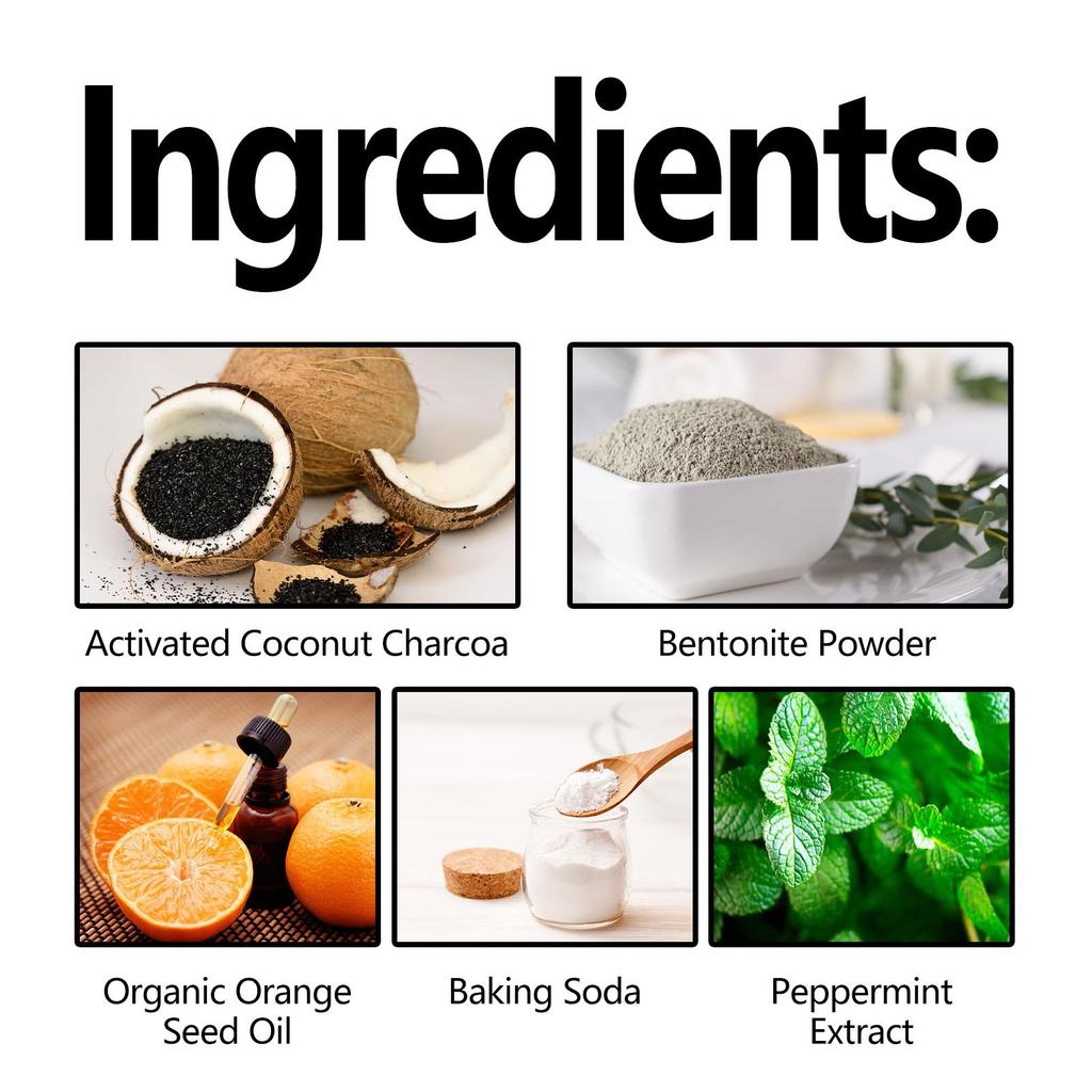 EELHOE Brightening Tooth Powder: Improves Yellowed Teeth and Stains, Freshens Breath, and Brightens Oral Hygiene.