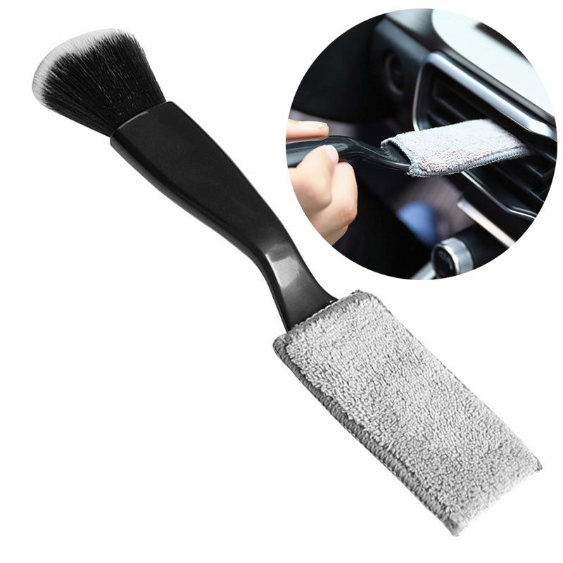 Car Cleaning Tools Air Conditioning Air Outlet Cleaning Dust Removal Soft Brush Multifunctional Auto Detailing Interior Tool