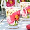 High Quality Ivory Porcelain Elegant Coffee Cup,Ceramic Mugs Luxury British Style Afternoon Tea Cup,office Mug