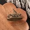 Hand-held Little Flying Dragon Ornaments Solid Brass Dragon Miniatures  Collectibles