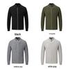 Men's Autumn Winter Korean Slim Fit Thick Knitwear Cardigan Jacket with Long Sleeves and Zipper