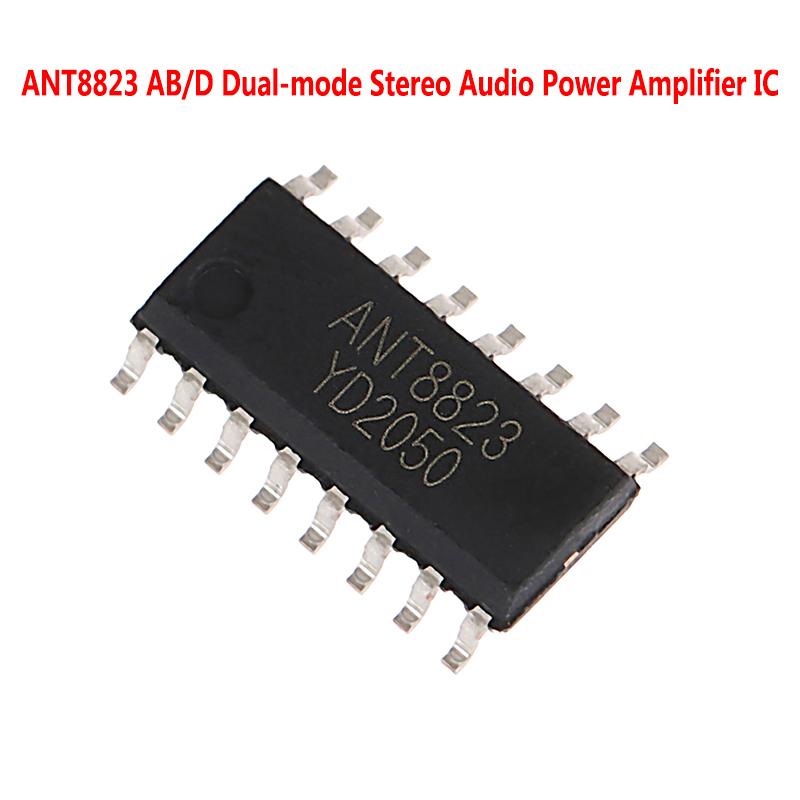 

1Pc Ant8823 Ab / D Ic 3.7V Встроенный двухрежимный стерео аудио усилитель чип