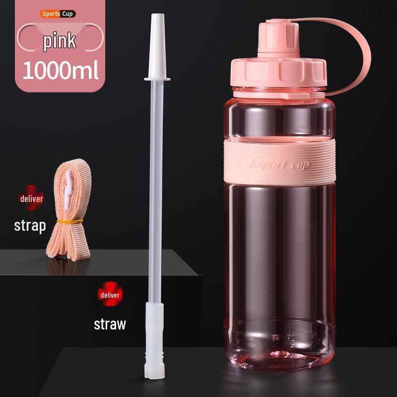 Odporna na wysokie temperatury butelka sportowa o dużej pojemności z niestandardowym logo - Plastikowy kubek fitness odporny na upadki