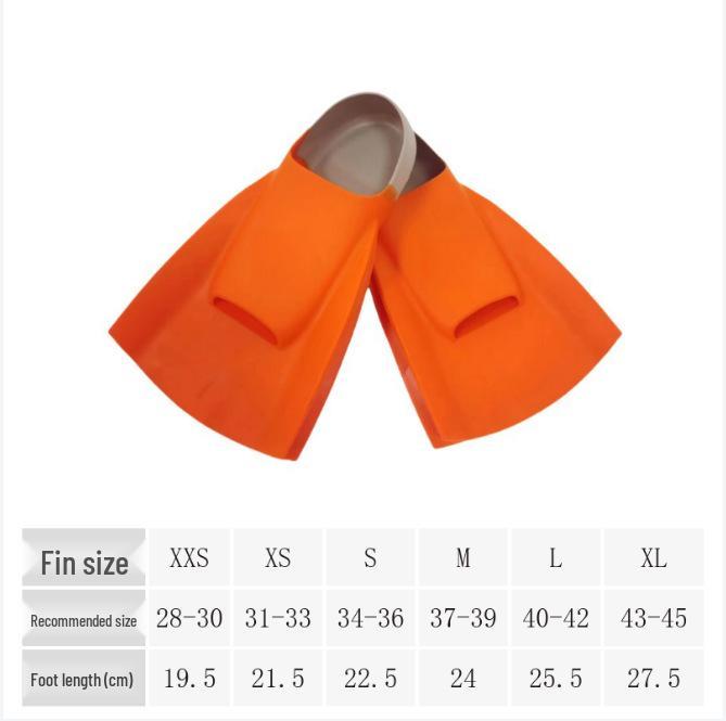 "Silicone Short Swim Fins for Children's and Adults' Freestyle & Breaststroke Training"