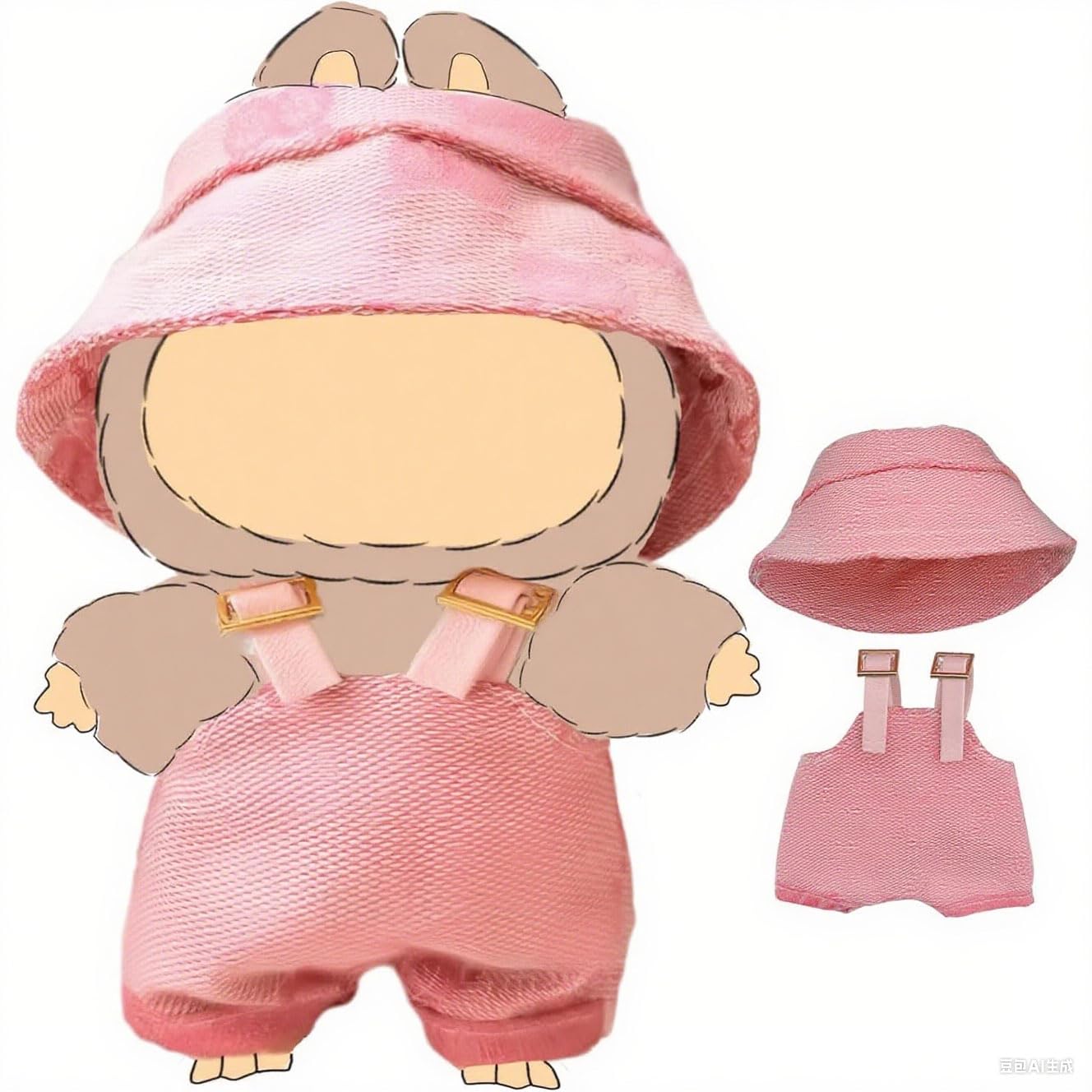 

Лабубу Совместимый с Лабубу Плюшевая игрушка Наряд 17см Плюшевая кукла Кукла Плюшевая игрушка Милая DIY Кукла Фото Кукла Одежда для Разной DIY Одежды, Одежды,