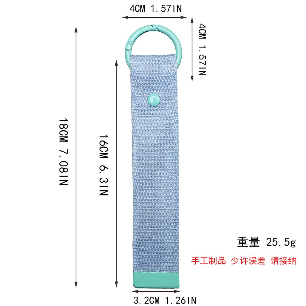 Korean Handmade Webbing Cloth Sticker Diy Pendant Keychain Bag Pendant Dopamine Ins Polyester Pendant