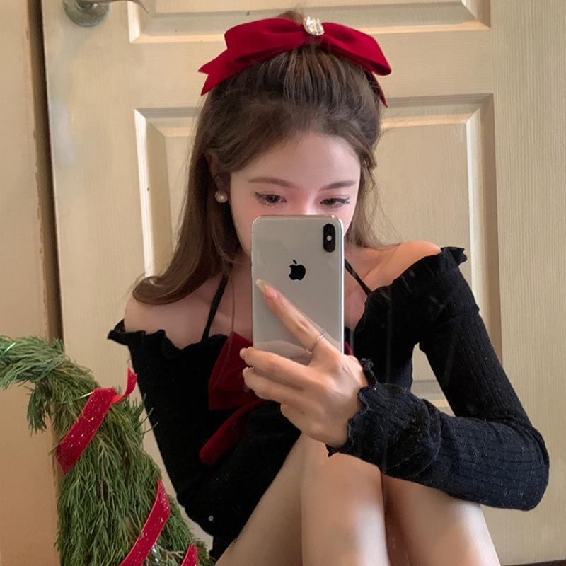 Осенне-зимняя бархатная заколка-бант женская интернет-знаменитость элегантная верхняя заколка простая зажим-краб корейские ins аксессуары для волос