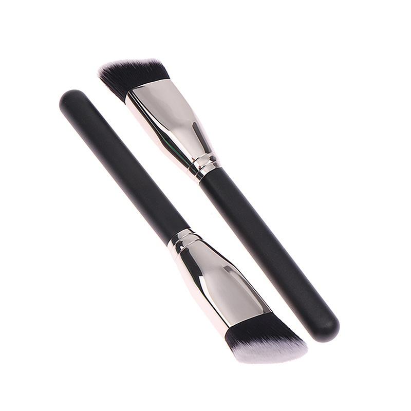 Angled Liquid Powder Contour Makeup Brushes Cream Blush Liquid Foundation Blending Brush Angled Foundation Beauty Tools