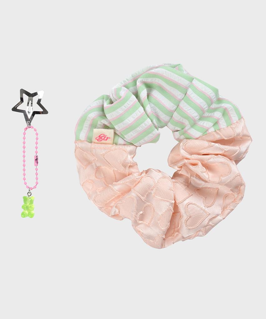 Eireve Donut Scrunchie (Mint Peach)