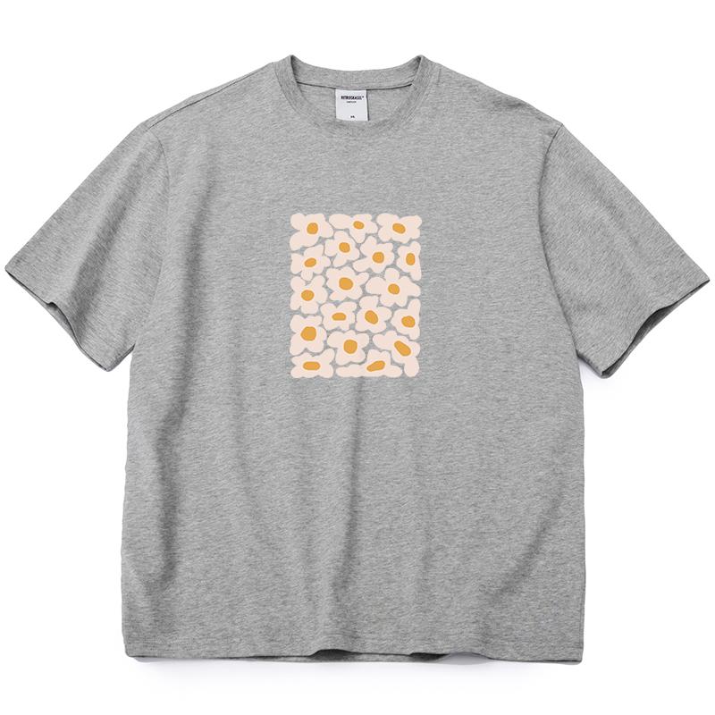 Shellsuning Oversized Art Printed T-shirts Women Summer Fashion Vintage 100% Cotton Soft Streetwear Couple Clothes Basic Tees Female Harajuku Tops