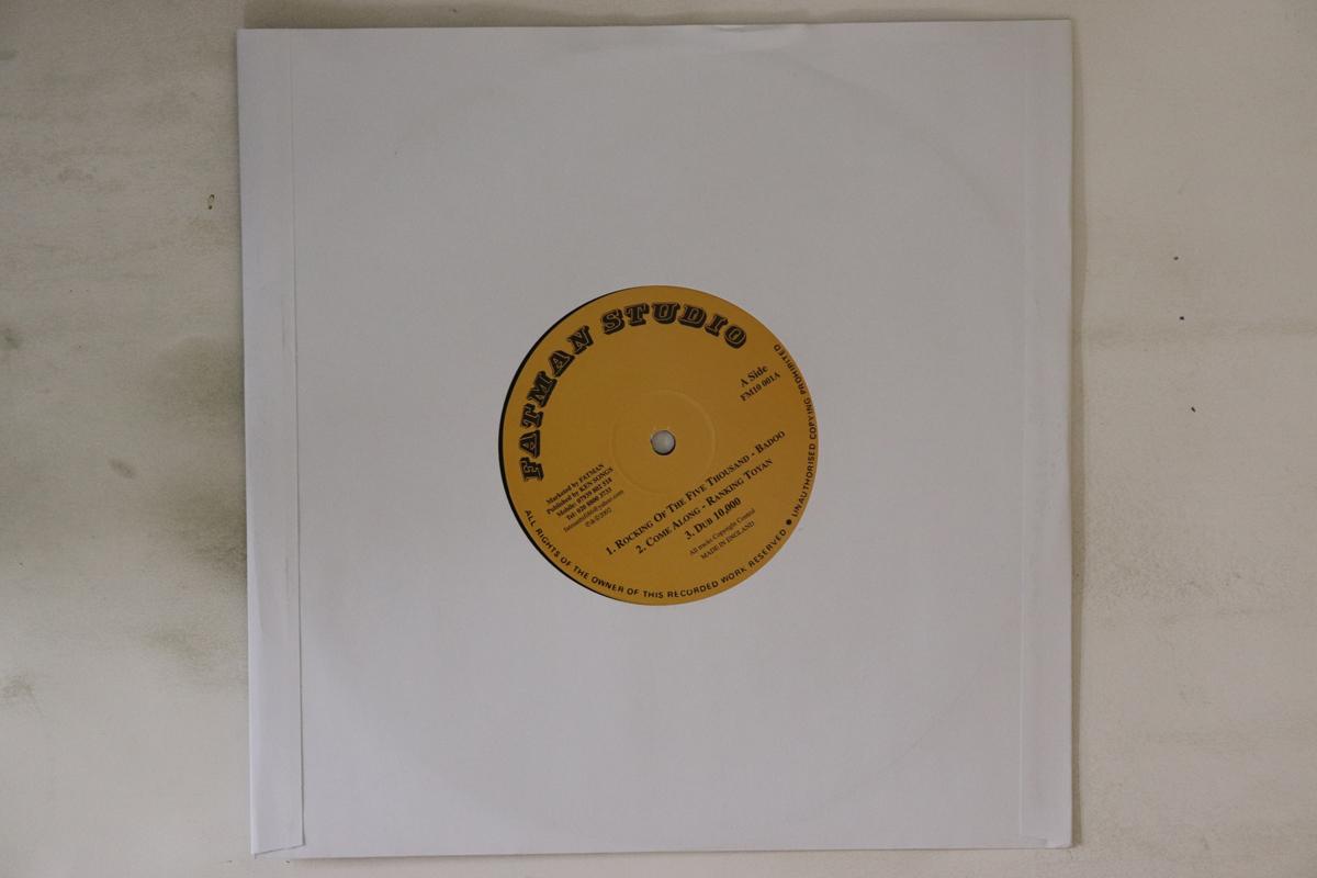 

10inch Record BADOO / TOYAN / JAH STITCH - Rocking Of The Five Thousand FM10001 Fatman Studio 2015 UK Reggae, Ska & Dub Used