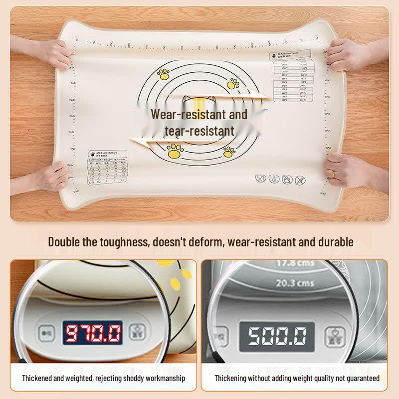 Food-Grade Silicone Kneading & Baking Mat