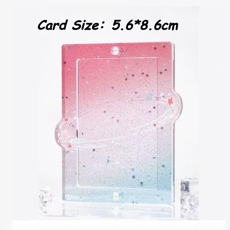 

Brilliant Milky Way Series Photoicard Frame for Kpop Idol Card Acrylic Photo Frame 3 Inch Anime Card Sleeves Creative Desk Decro