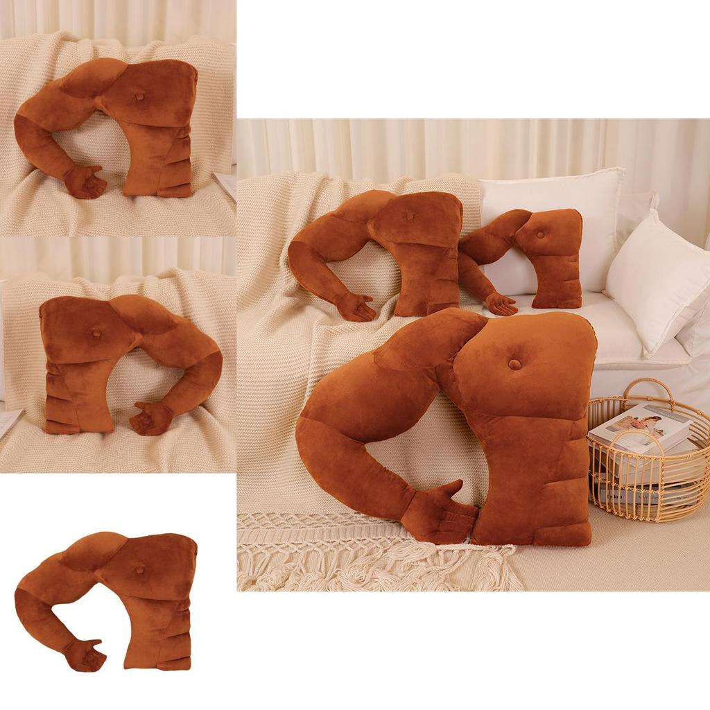 Soft Plush Male Friend Body Pillow With Arm Support For Gift And Comfort
