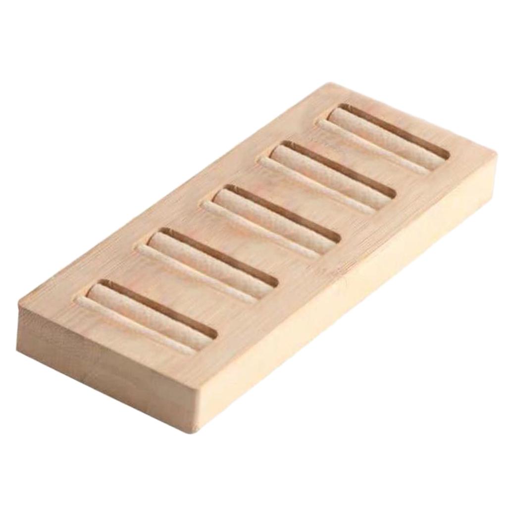 Holzohrringe Ringe Schmuck Display Tablett Organizer Halter 15 Slots Weiß