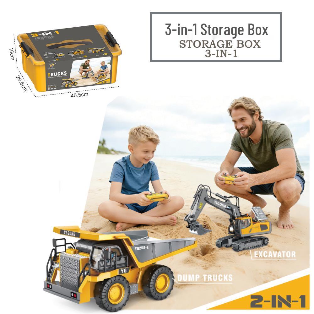 Children's Alloy Excavator Toy Vehicle - Simulation Model for Boys