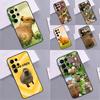 Capybara Cute Phone Case For Samsung Galaxy S25 S24 Ultra S9 S10 S20 S22 S21 S23 Plus S24 FE Cover Coque