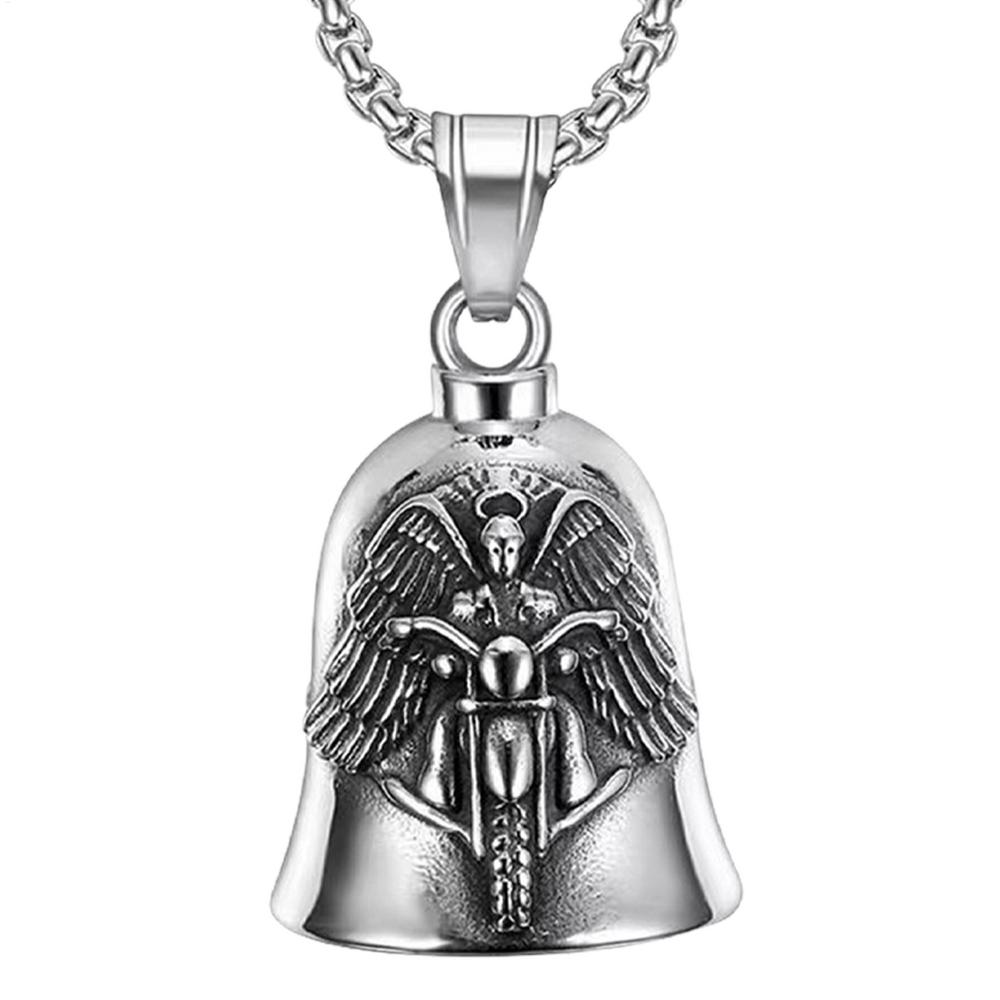 Motorrad Engel Flügel Glockenanhänger Engelsflügel Motorradfahren Glocke Tragbar Motorrad Hängen Fahrglocke Deko-Zubehör