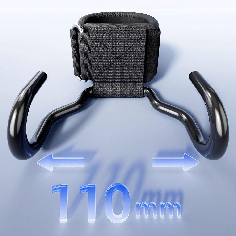 1 PC/Pair Adjustable Weight Lifting Grip Hook Pull-up Steel Hook Grips Strap  Weightlifting