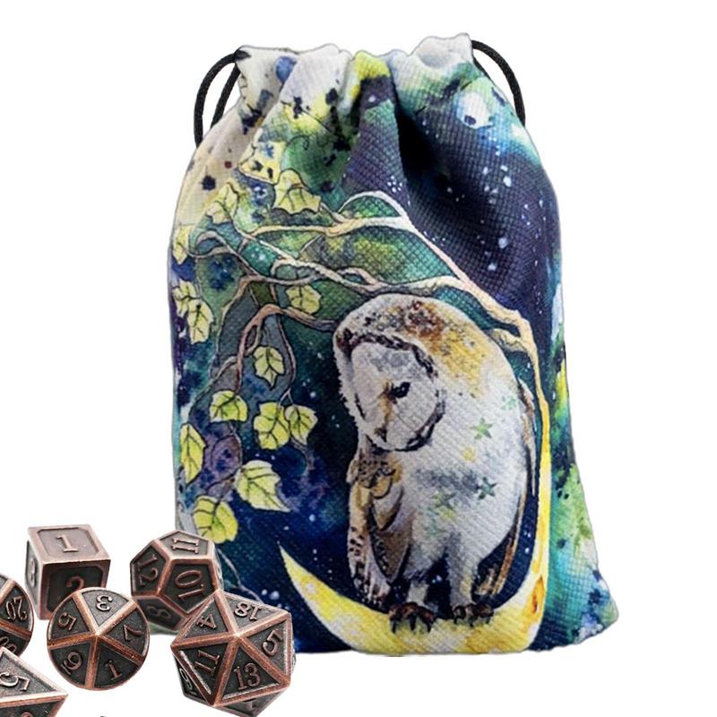 Tarot Storage Bag Colorful Printing Tarot Drawstring Storage Pouch 13x18cm Tarot Organizer Gift Bag Jewelry Pouch for Game Stone