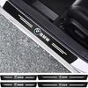 BBKP7 Leather Car Door Decals Carbon Fiber Threshold Anti Scratch For BMW X1 X2 X3 X5 X4 X6 X7 iX3 F20 F10 F07 E70 E46 E90 E92 E60 E39