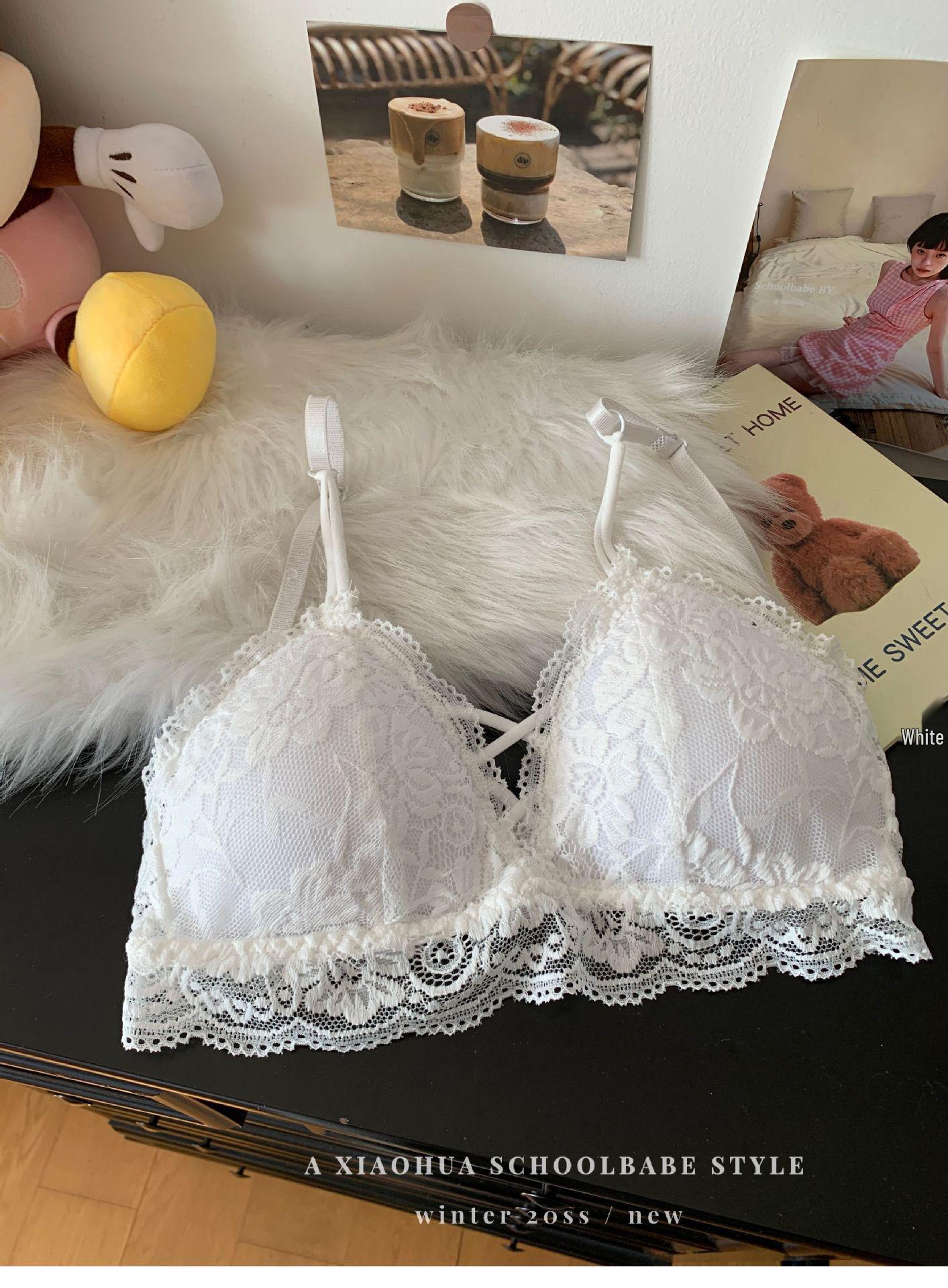

Pure Desire Lace Backless Push-Up Bra for Small Busts One Size