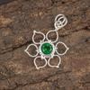 Green Emerald Handmade Boho Jewelry, Attractive Pendant For Gift, 925 Sterling Silver Pendant For Wedding Gift