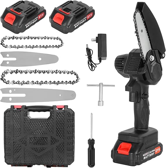 

Mini Chainsaw,4/6 Inch [2025 Upgraded]|Mini Cordless Electric Chain Saw|Small Handheld Portable Chainsaw Battery Powered Chain S