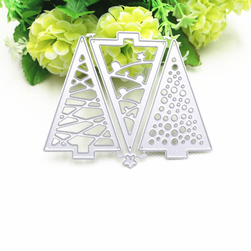 Christmas Pine Tree Metal Cutting Dies Stencils Die Cut DIY Scrapbooking Album Paper Card Embossing