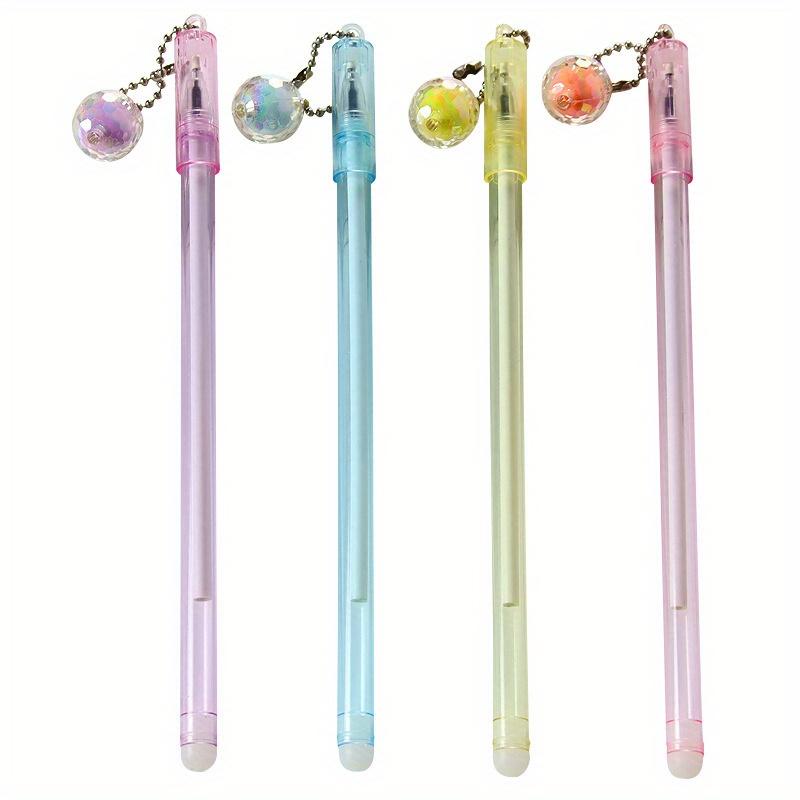 School season 10pcs 0.5mm creative universe ball lamp pendant pen high-value pendant gel pen small fresh stationery exam black water pen