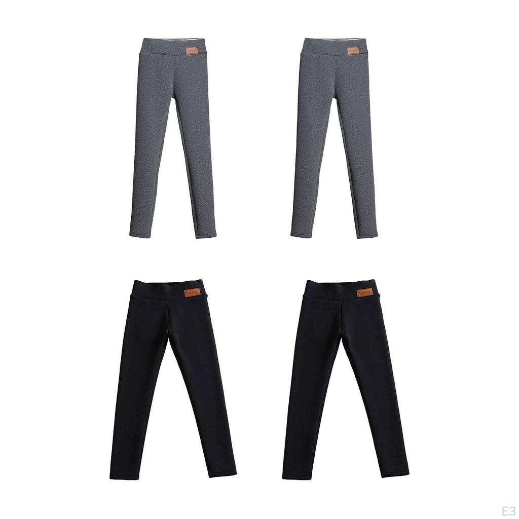 Women Winter Leggings Thermal Pants Elastic Trousers Workout Warm Yoga Thick Tights for