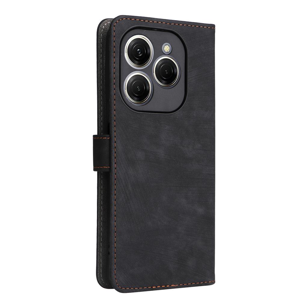 Für TECNO Spark 20 Pro KJ6 Hülle RFID-Blockierung PU-Leder+TPU Handyhülle mit Trageband