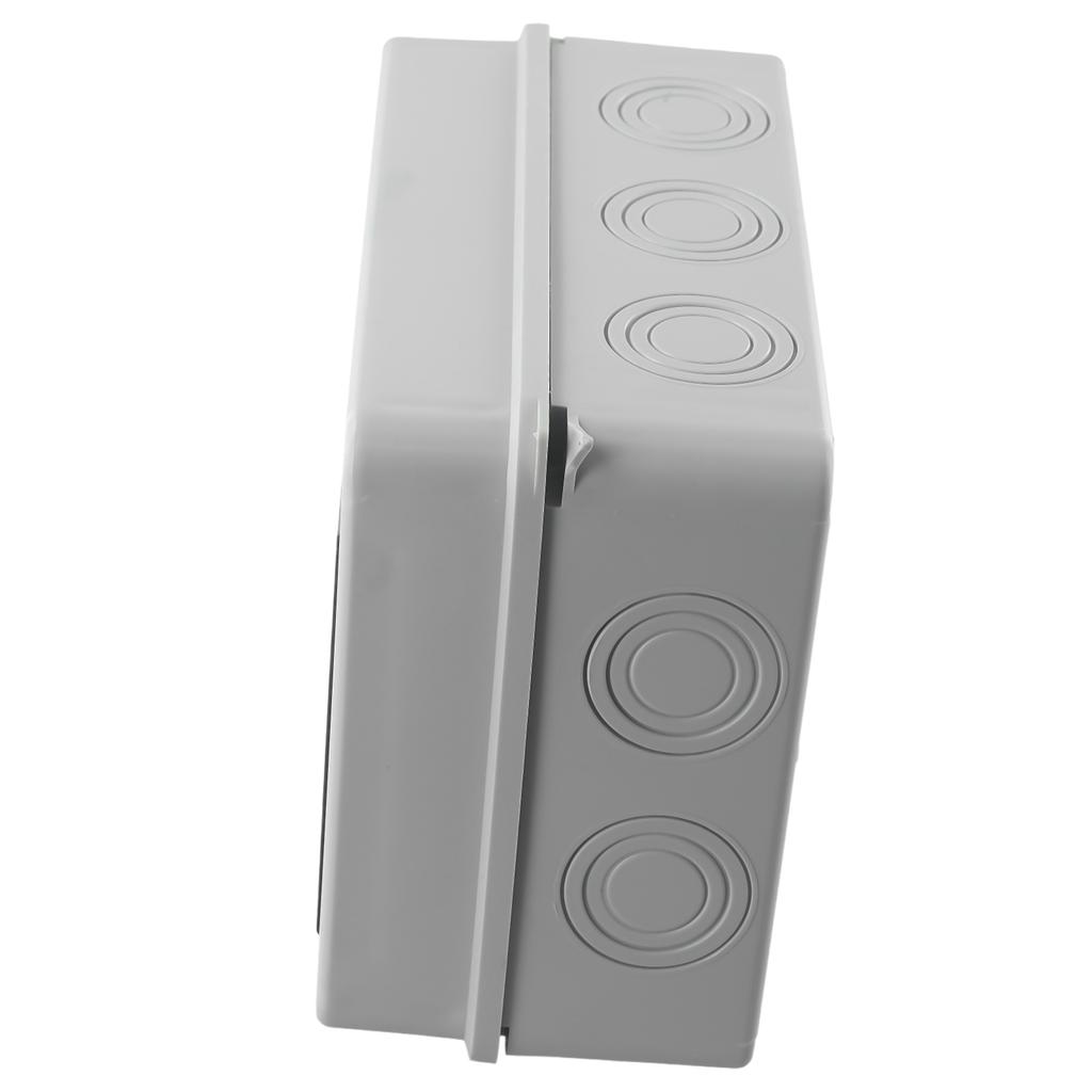 Outdoor Waterproof Distribution Box PC Surface-Mounted 1Row 8 Modules IP65 Fuse Box Connector Terminal 200X155X95mm Electrical