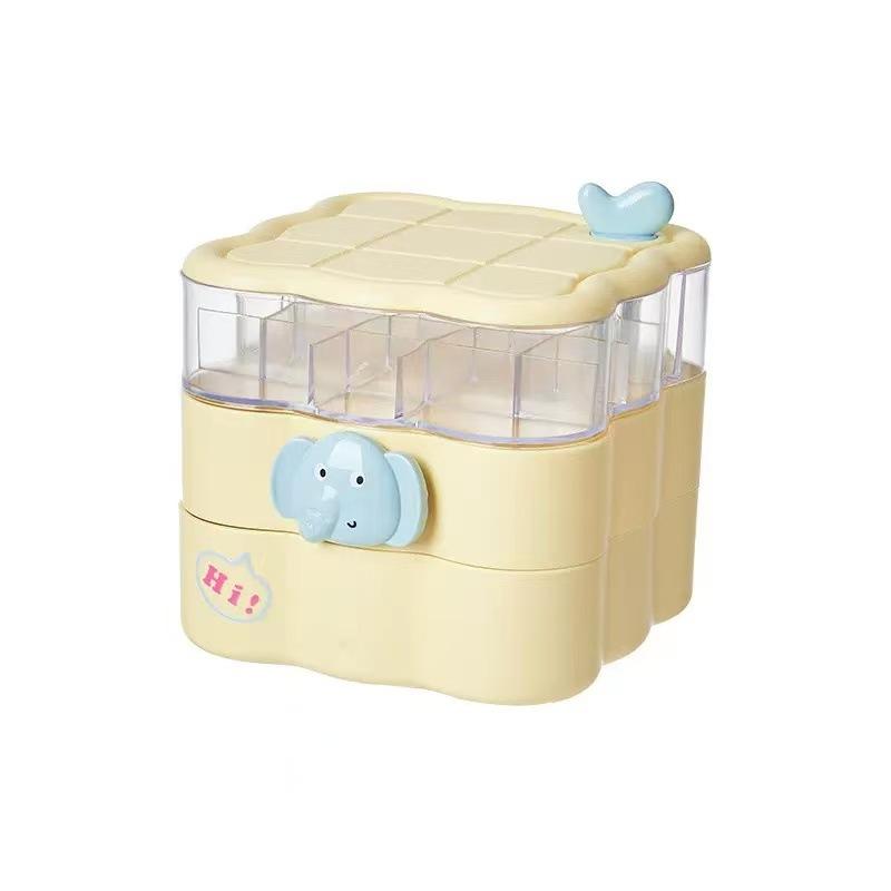 

Rotating Jewelry Box Organizer Cute Hair Accessories Jewelry Earring Necklace Kawaii Hairpin Earrings Ring Storage Box Organizer
