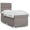 Vidaxl Kontinentalbett Mit Matratze, Taupe, Stoff, 90X200 Cm