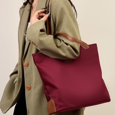 Casual Commuter Large Capacity Oxford Cloth Bag Ladies Shoulder Bag Lightweight Handbag