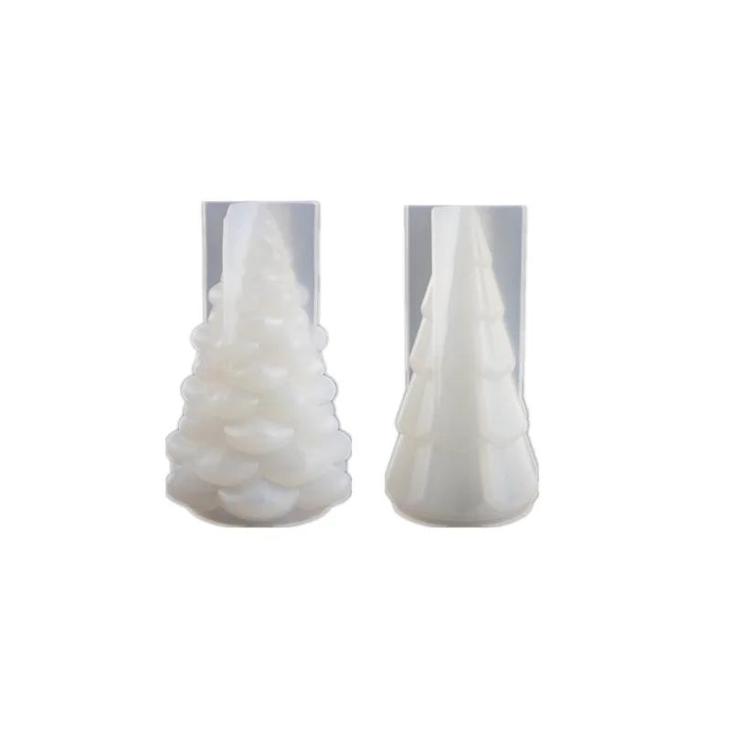 New Fuuny Silicone Mold Glue Mold Christmas Tree Handmade Mold Night Light Table Creative Mirror Silicone Mold Candlestick
