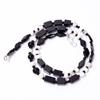 Black Onyx Tree Agate Mix Shape Gemstone Smooth Beads Necklace 5-11 Mm 18" UB-8653