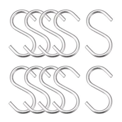 S Shaped Hook Clasps Clasps Hooks Storage Rack Household Organizer for Hanging Objects In Kitchen Garden 4/16Pcs 1.57"/2.6" Long