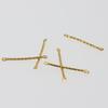 DIY Minimalist Double Hole Embossed Round Bar Earring Connectors