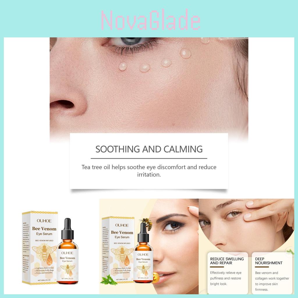 Ouhoe Bee Venom Eye Serum Gentle Moisturizing Nourishing Daily Skin Care Essence 30ml For Premium Beauty Routine