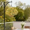 Spring Violet Eucalyptus Hanging Basket Pendant for Home Decoration