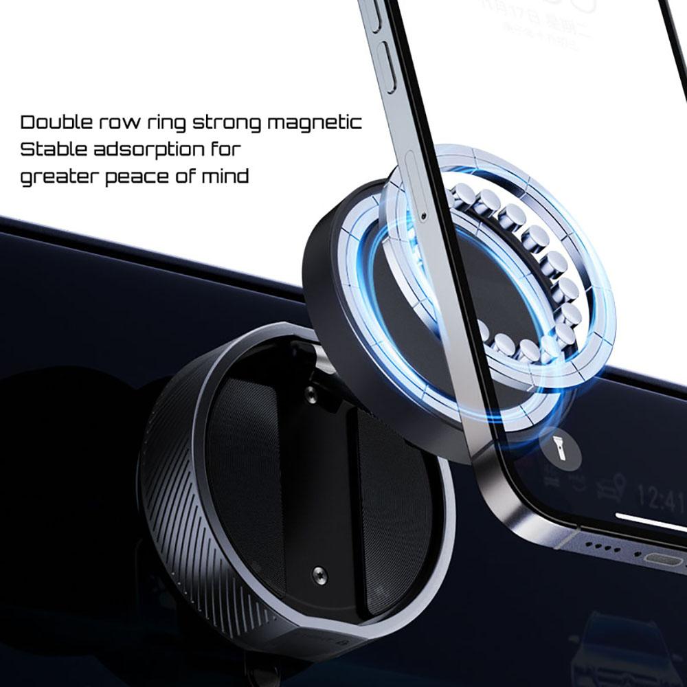 Vacuum Suction Cup Magnetic Phone Holder Lazy Multi-functional 360° Rotate Foldable Storage Holder Vacuum Suction Phone Holder