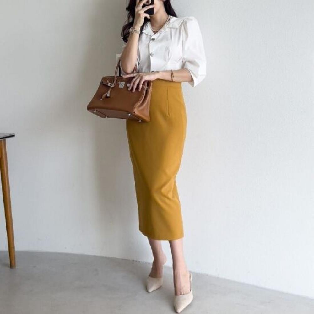 Style Latte Women S HigH waiSt H Line Skirt
