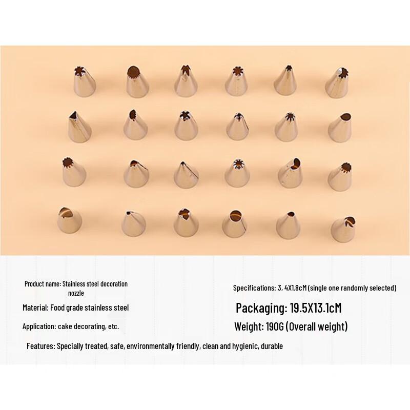 JingJingRS Verdickte Einweg-Spritzbeutel, mittel, 100 Stück