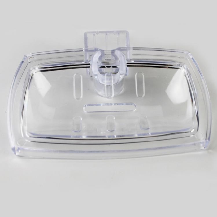 Space Saving Adjustable Shower Rod Soap Tray Bathroom Organizers Corrosion Resistant Thin Design Shower Soap Holder