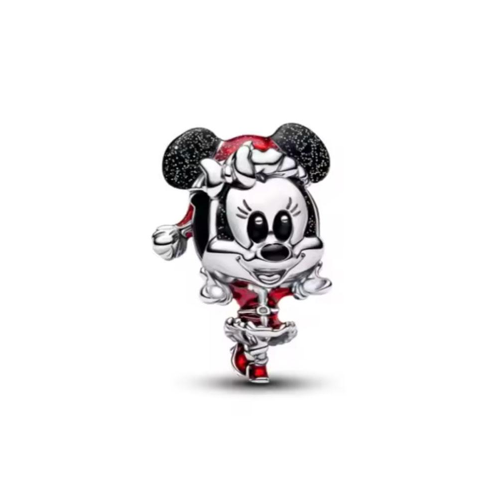 Weihnachtsmann Schneemann Isolationsperle, Kupfer Glückshase Kuh Tier Anhänger Weihnachtsgeschenk Fitdiy Armbänder, Halsketten Geschenke