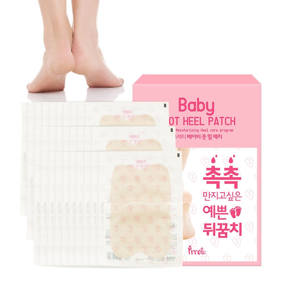 Prreti [10 sheets + 10 sheets] Baby Foot Heel Patch 20 sheets (10 pairs)