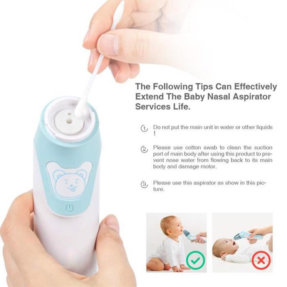 Baby Electric Nose Aspirator Household Portable Newborn Infant Earwax Nose Cleaner Sucker