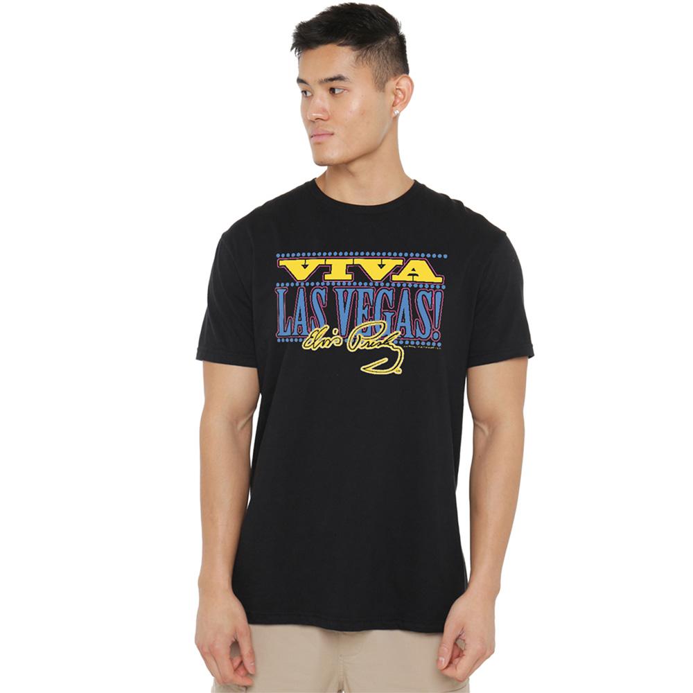 Elvis Presley Unisex Adult Viva Las Vegas Long-Sleeved T-Shirt